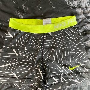 Black and Yellow Nike Spandex